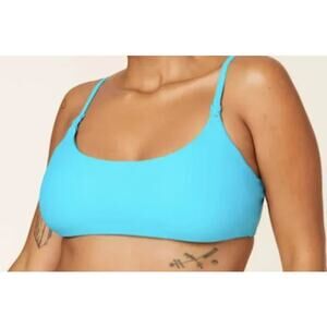 ANDIE SWIM - The Riviera Top - Size S - Aqua - NWT